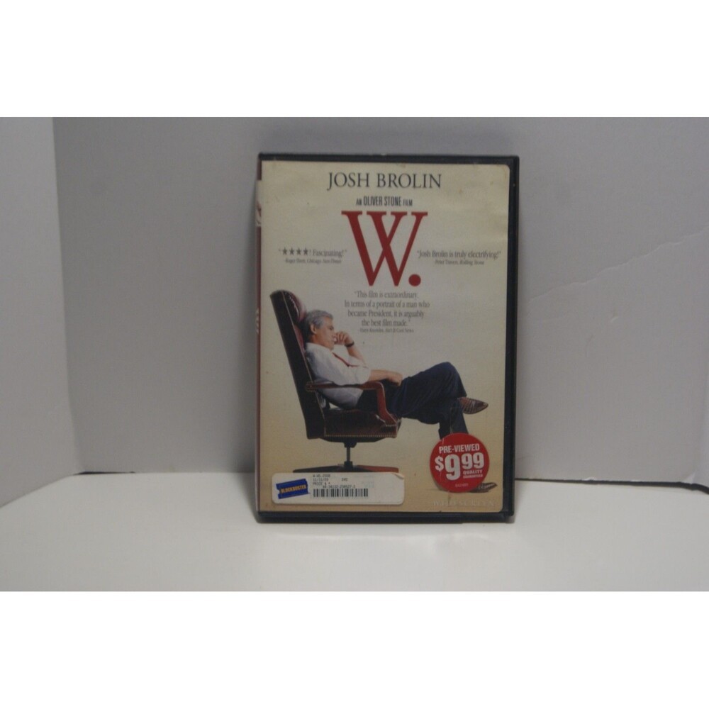 W. - DVD Josh Brolin BioPic of Bush Drama Blockbuster Case